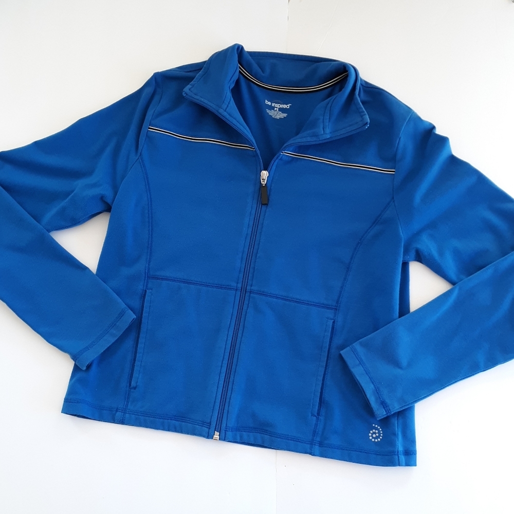 Petite Knit Zippered Jacket Size Small - Picture 1 of 6